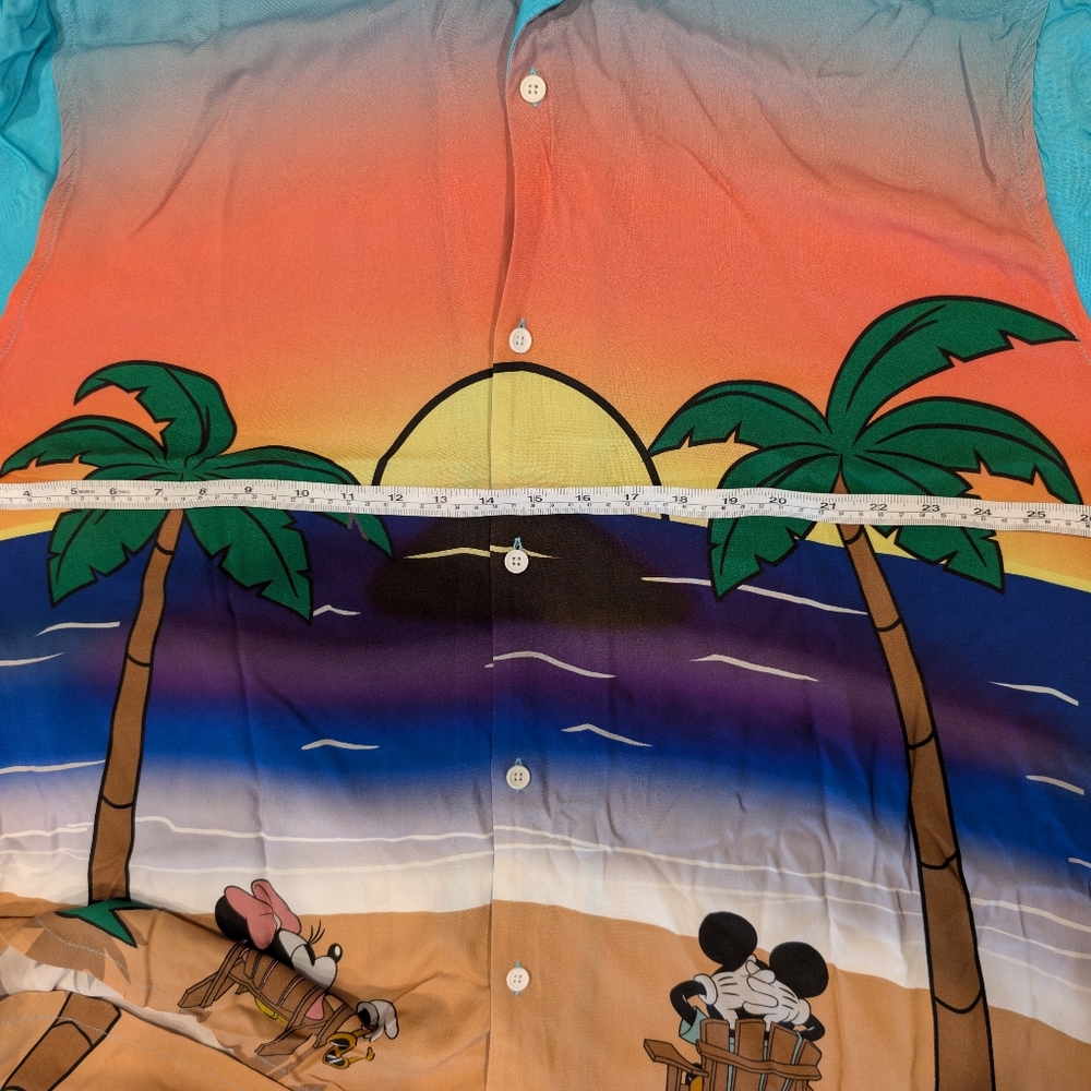 Disney Parks Mickey & Minnie Mouse Summer Camp Shirt | Sunset Beach Graphic | 3X - Picture 8 of 8
